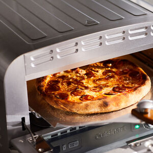 Cuisinart Indoor Pizza Oven: 1800W, incl 12.5" heat-conducting pizza stone, deep-dish pan, & pizza peel | CPZ-120C