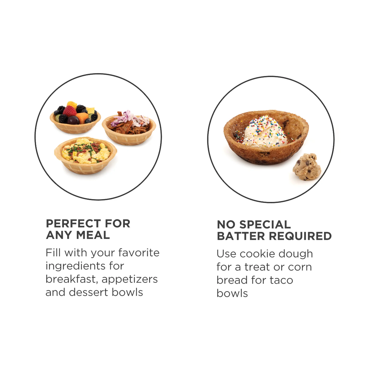 Salton Waffle Bowl Maker: 520W, red | WM-1907