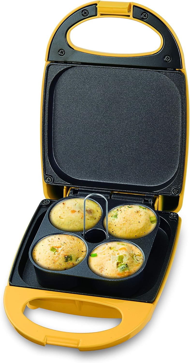 Salton Egg Bite Maker: Get Cracking®, makes 4 bites, yellow | SP-2042