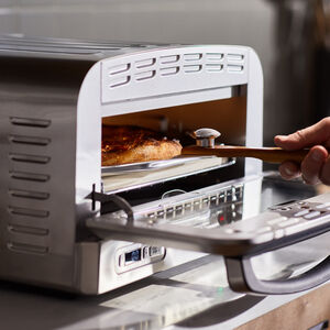 Cuisinart Indoor Pizza Oven: 1800W, incl 12.5" heat-conducting pizza stone, deep-dish pan, & pizza peel | CPZ-120C