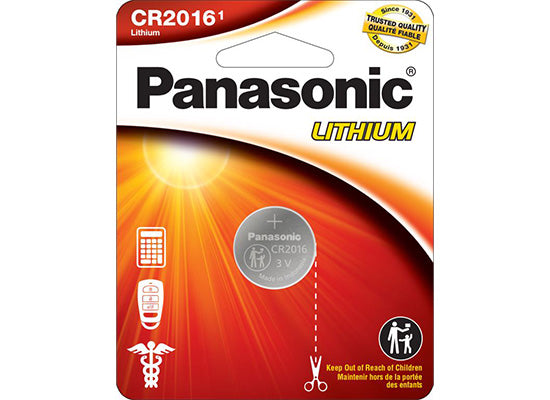 Panasonic Lithium Coin Battery: 3V x1 | CR2016