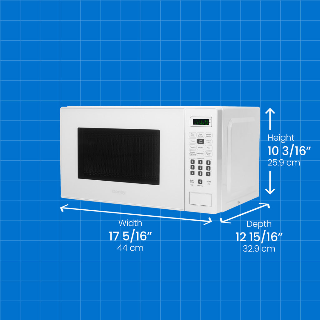 Danby Microwave Oven: 0.7 cu.ft, 700W, white | DBMW0721BWW