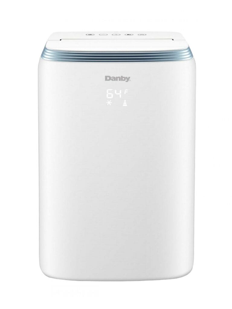 DPA080HE3WDB-6 | Danby Portable Air Conditioner: 12,500 BTU/h with heat pump, white