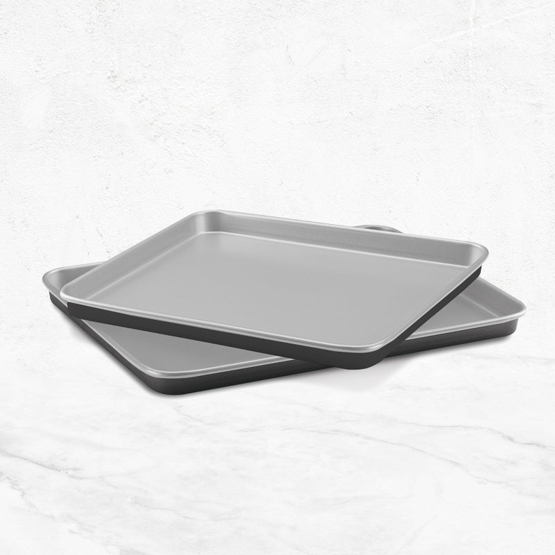 Cuisinart non-stick Baking Sheets: 3-pack (21”, 17” & 15”), Chef's Classic™ series, heavy gauge steel construction | AMB-3BSC