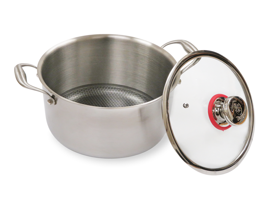 Targu Hybrid Dutch Oven: 20cm with glass lid | BC-HW20DOG