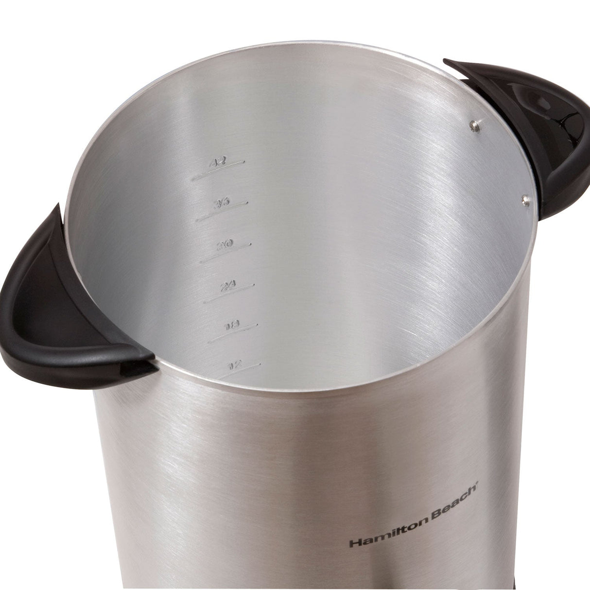 Hamilton Beach Coffee Urn: 45 cup, with easy-view water window, brushed s/s | 40519C