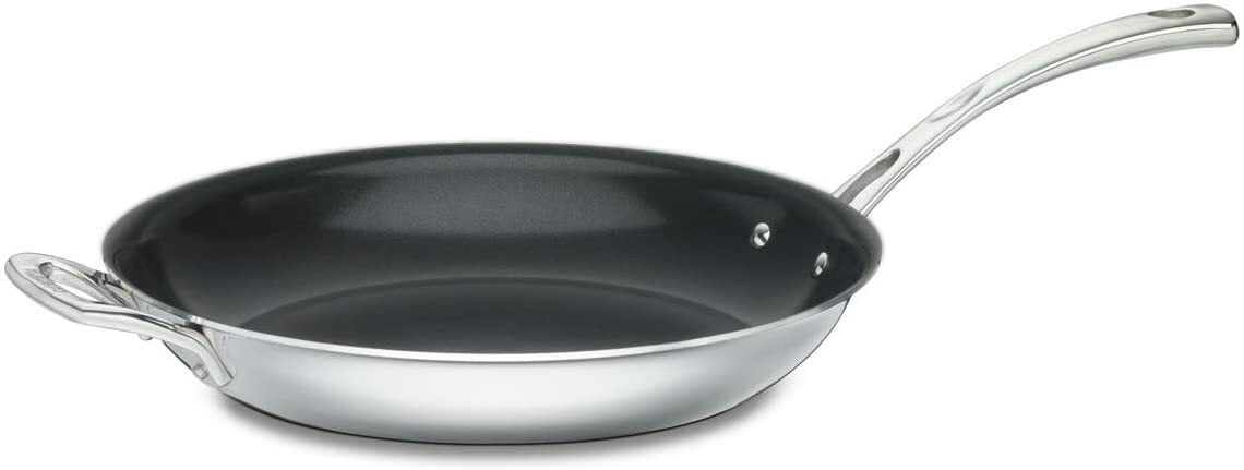 FCT22-30HNS | Cuisinart 12'' Skillet Tri-Ply non-stick w/helper