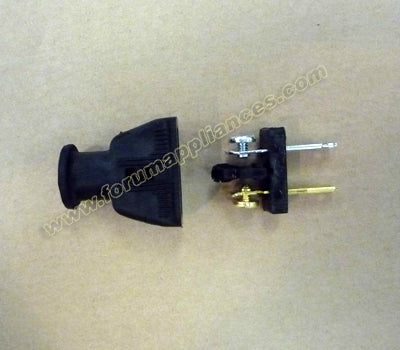 Replacement Plug Socket: 2-Pole, 2-Wire, polorized