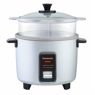 SR-W10FGE | Panasonic Rice Cooker 5-Cup, Traditional, Silver