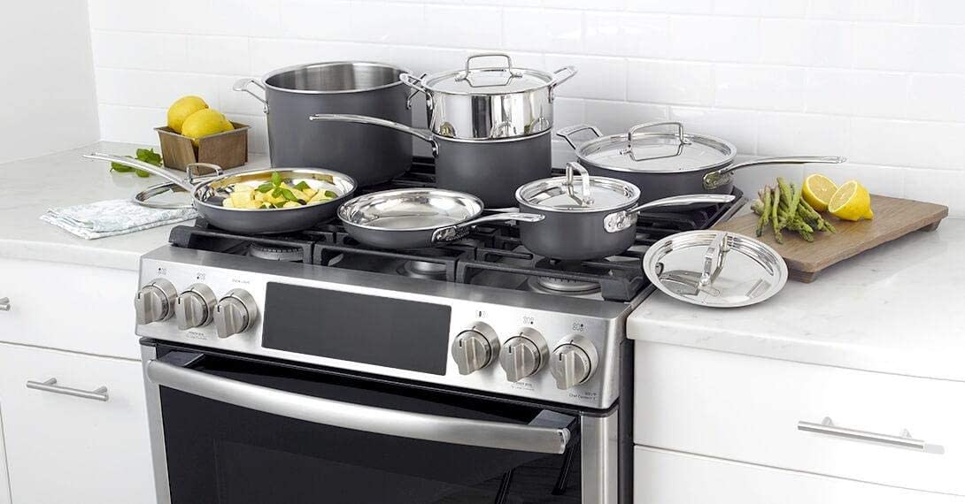 Cuisinart Multi-Clad Unlimited 12-piece Cookware Set: hard anodized | MCU-12N