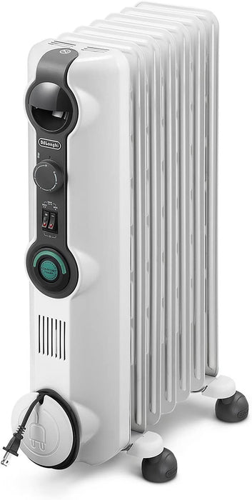 DeLonghi Comfort Temp Oil Filled Heater: 7 fins, 3 heat settings | KH39015CMCA