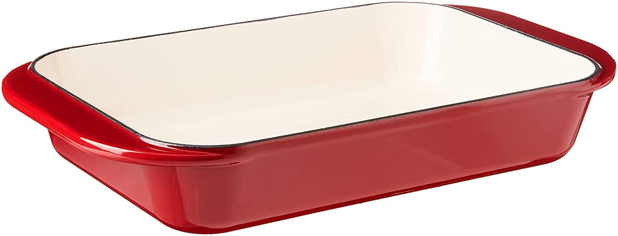 Cuisinart Chef's Classic Roasting/ Lasagna Pan: 24cm, cast iron, cardinal red | CI1136-24CR