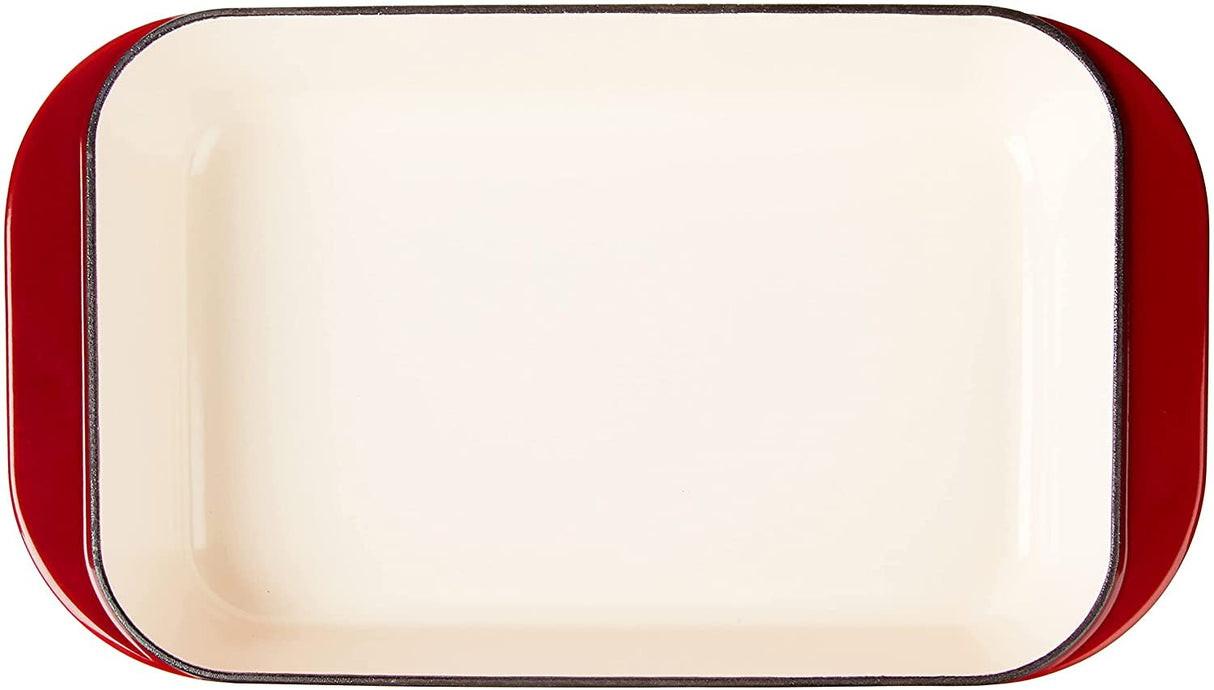 Cuisinart Chef's Classic Roasting/ Lasagna Pan: 24cm, cast iron, cardinal red | CI1136-24CR