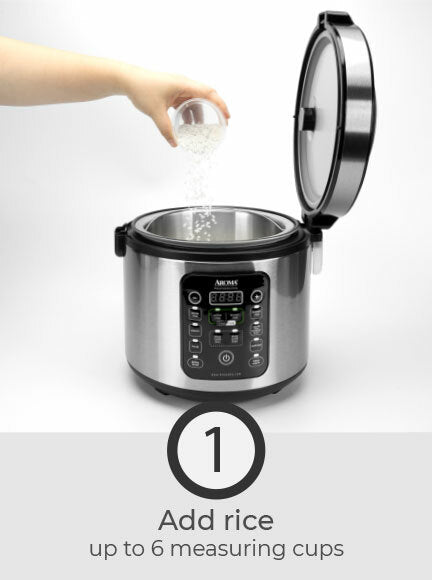 Aroma ARC-1126SBL SmartCarb Rice Cooker: 6 cup, multi-function