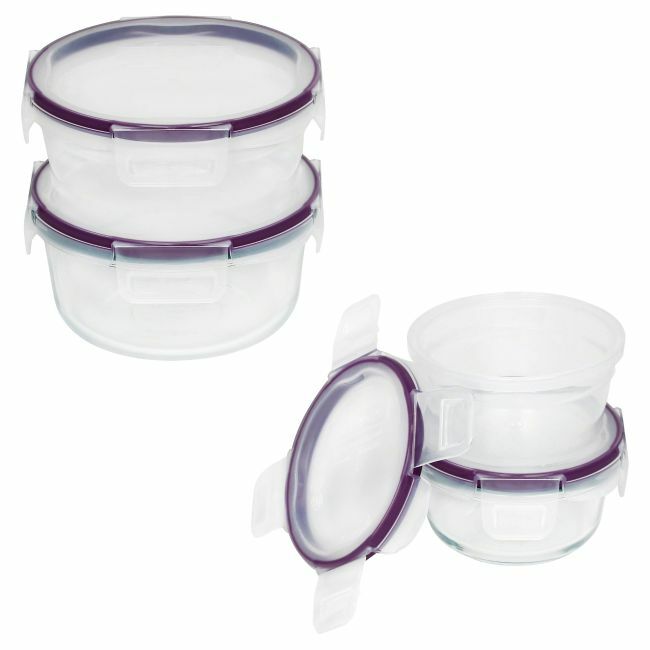 Snapware Total Solution Pyrex Glass & Plastic Food Storage 8-pc Round Set | 1116074 |