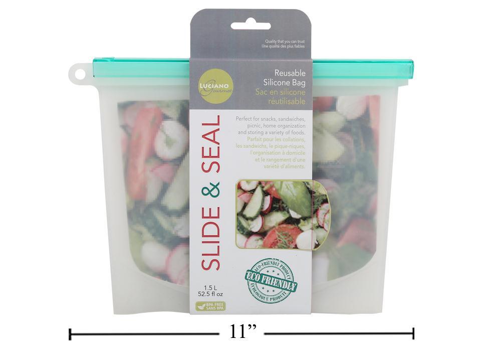 L.Gourmet 1.5L Resuse Bag Silicone Slide &amp; Seal | 70757