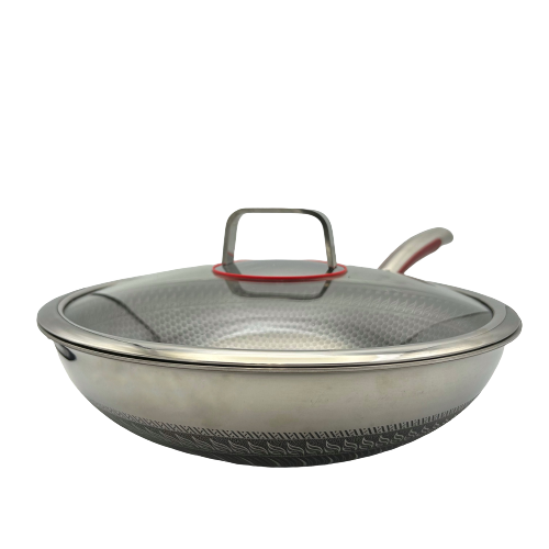 Healthy Bear BC-HW30N Targu Hybrid Wok: 30cm with glass lid