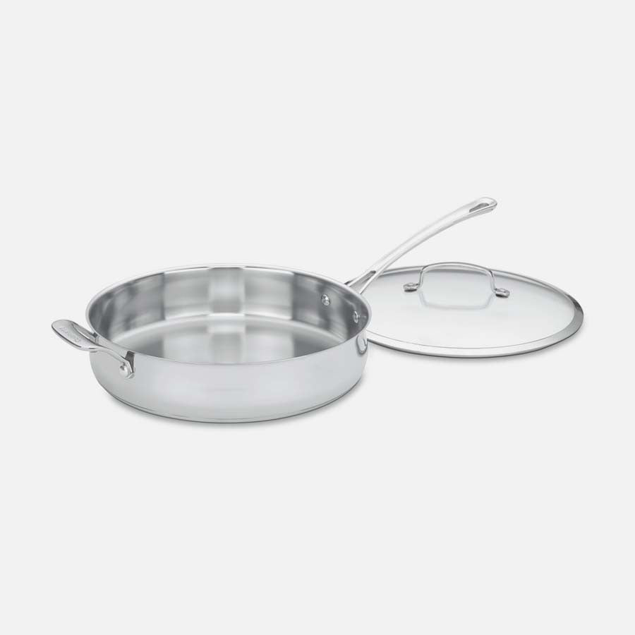 Cuisinart S/S Saute Pan 5qt w/helpr hdl, Countour | 433-30H