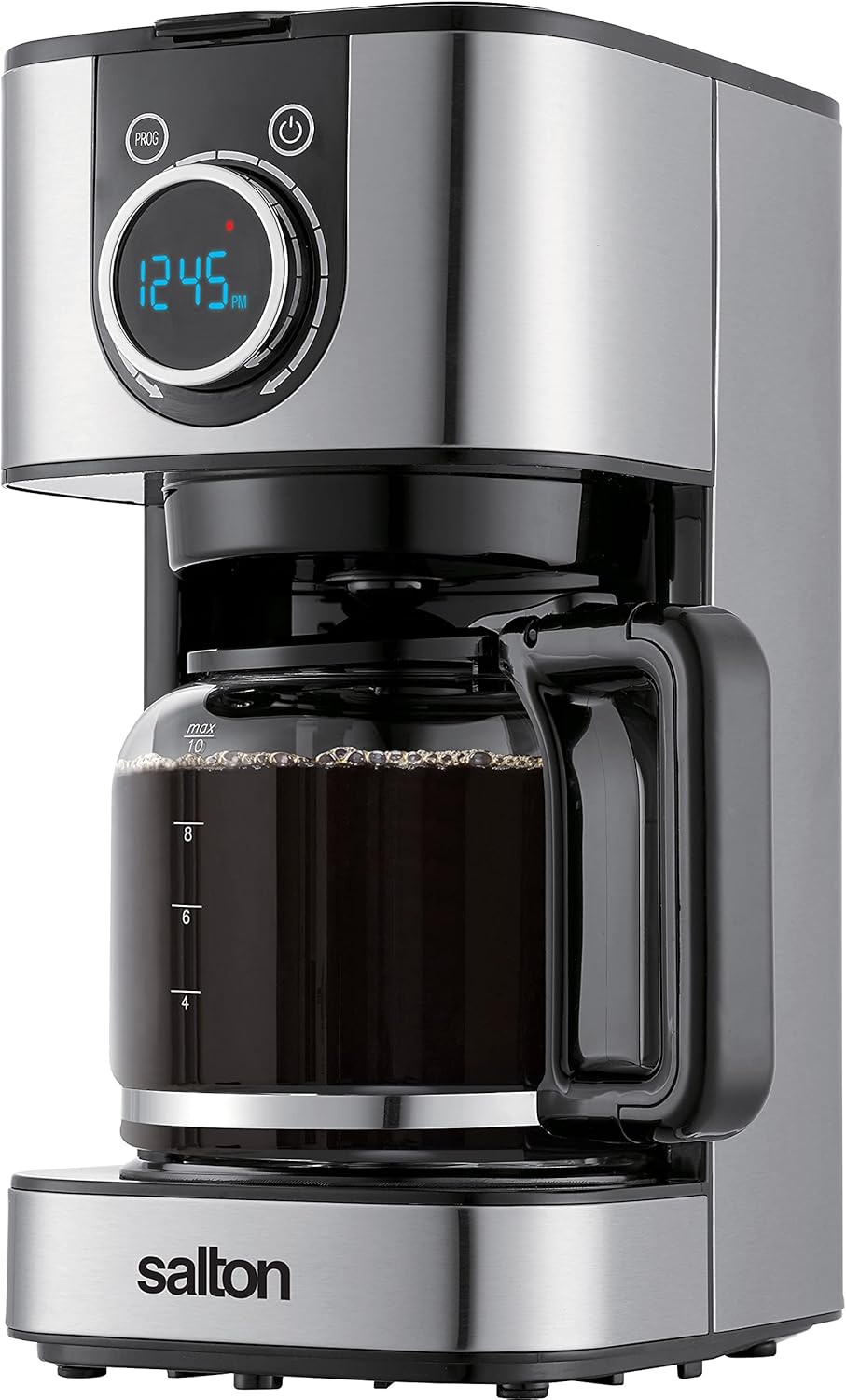 Salton Coffee Maker: 10-cup, digital, stainless steel | FC-2074