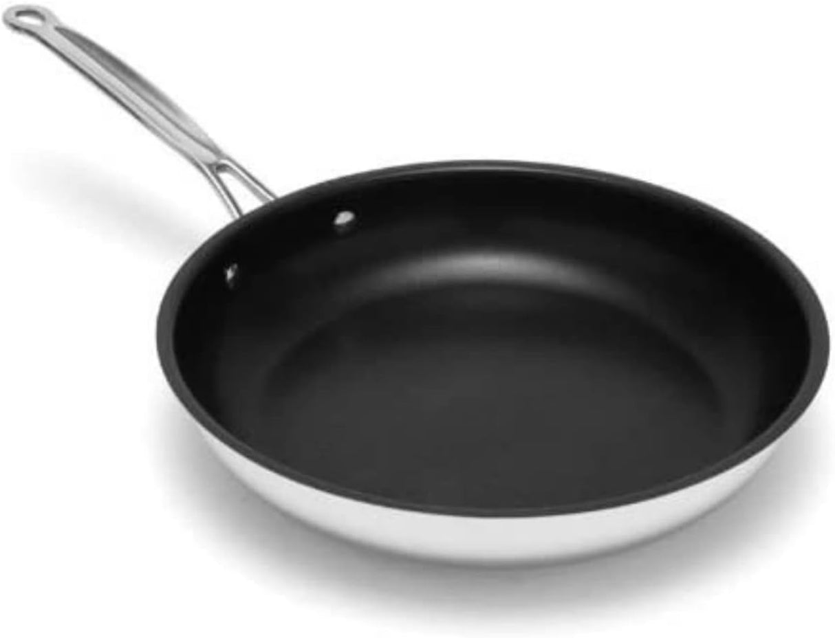 Cuisinart Skillet: 10", Chef's Classic, s/s body, Quantanium non-stick, induction compatible | 722-24NSSC