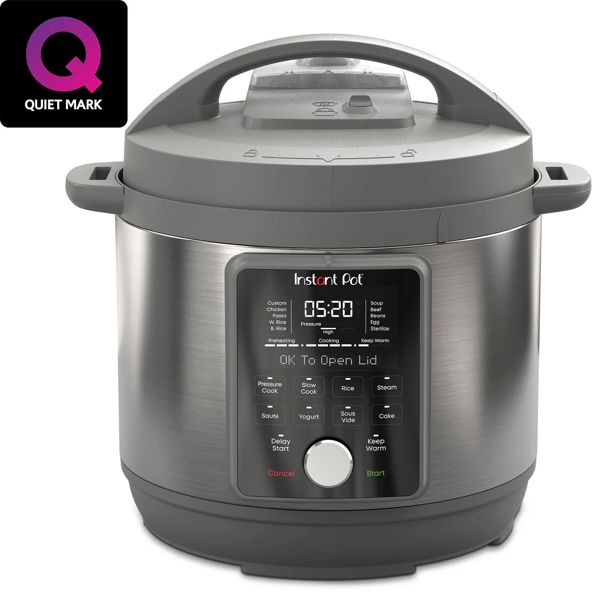 Instant Pot Next Gen Duo Plus V4 Pressure Cooker: 6.0-Qt, grey & s/s | 112-0169-01