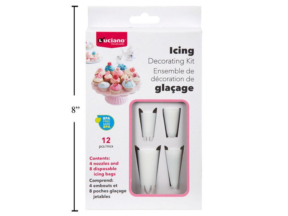 Luciano 12 Pieces Icing Decorating Kit | 93037