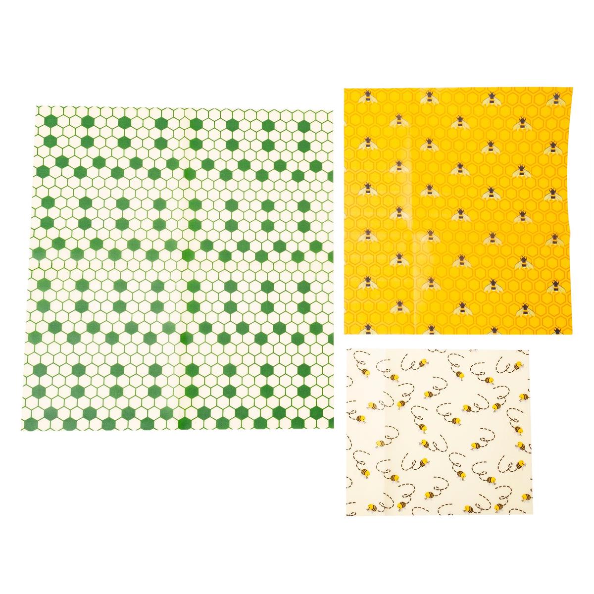 L. Gourmet Reusable Beeswax Food Wrap 3pc | 70032