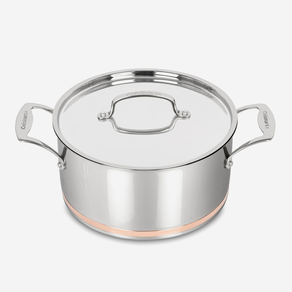 Cuisinart | 89FB44-24C | Five-ply Dutch Oven with copper band: 6-quart with stainless steel lid