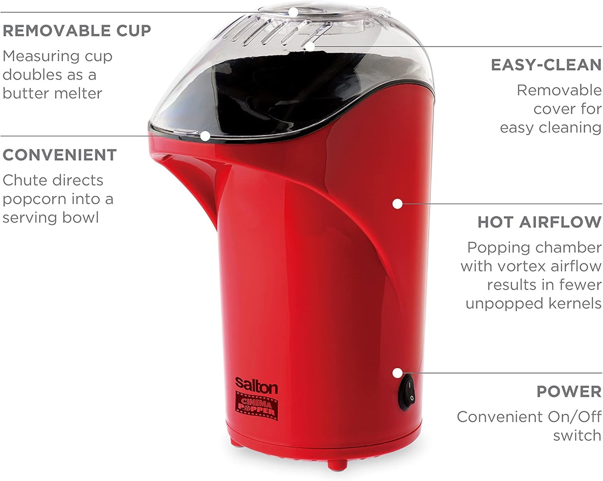 Salton Popcorn Maker ''Cinema Popper'' red | CP-1428RD