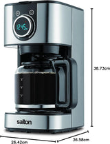 Salton Coffee Maker: 10-cup, digital, stainless steel | FC-2074