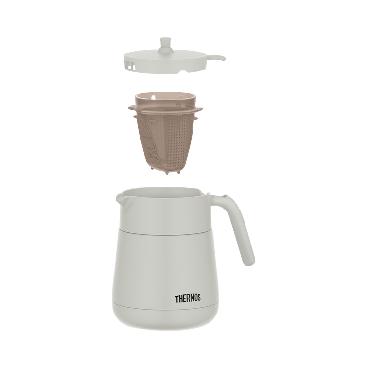 Thermos Thermal Table Jug w/ Tea Filter, 700 mL, light grey | TTE-700-LGY