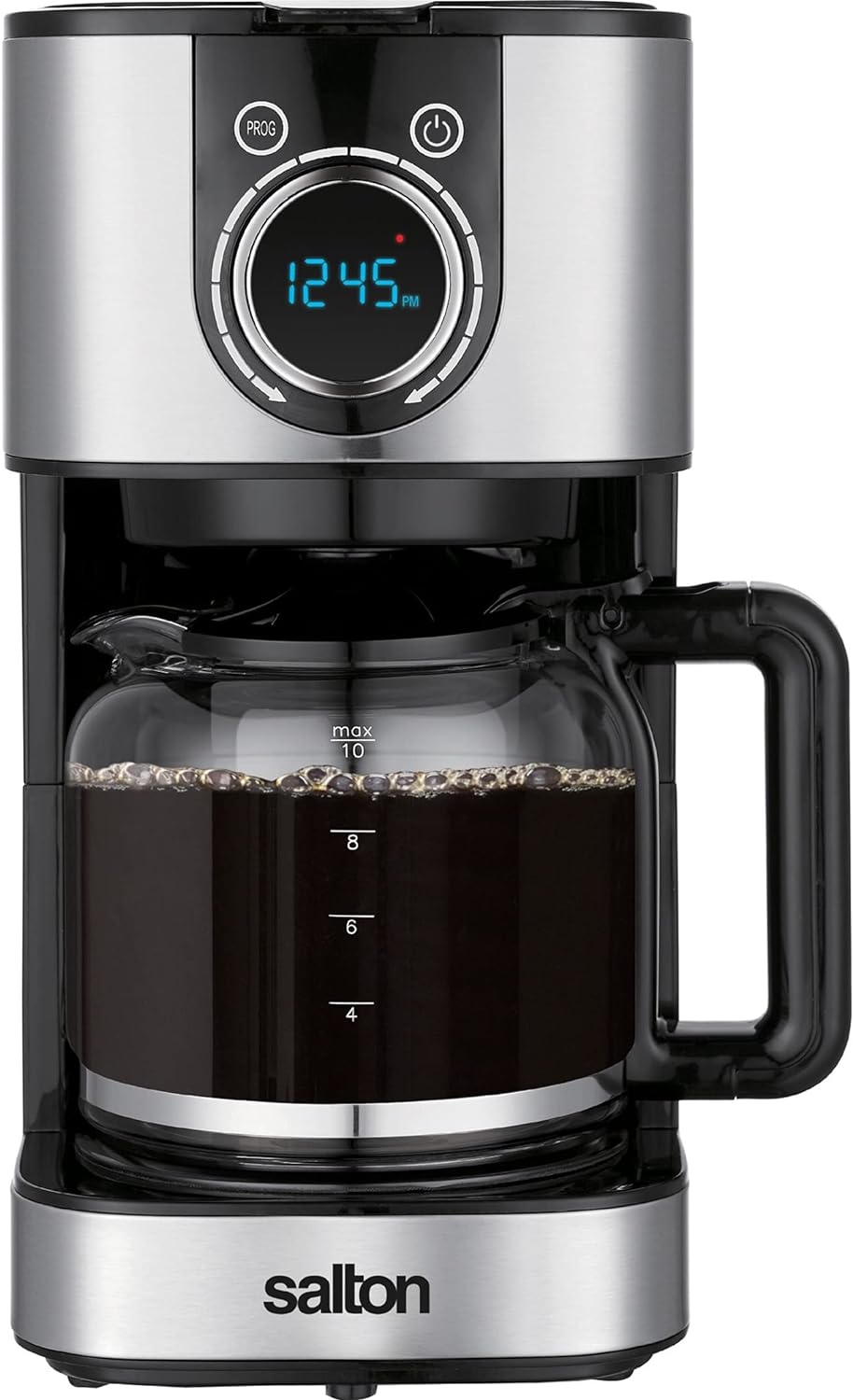 Salton Coffee Maker: 10-cup, digital, stainless steel | FC-2074