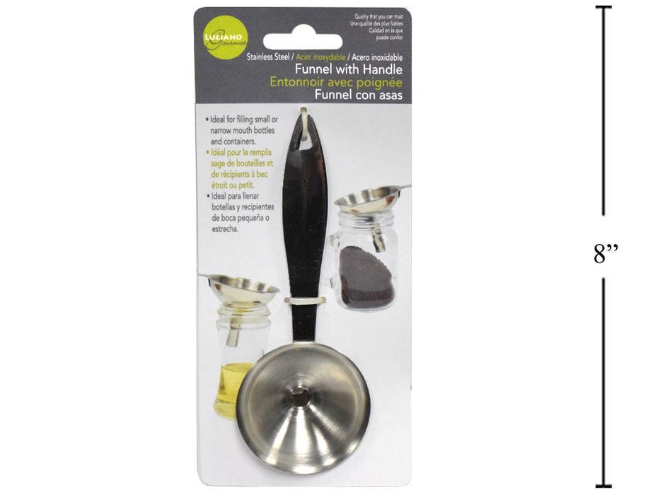 L.Gourmet 70698 S/S Oil Funnel with Handle