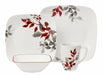 1107078| Corelle Kyoto Leaves Square 16-pc Dinnerware Set