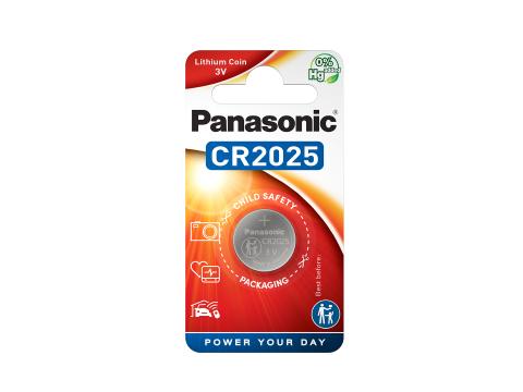 Panasonic Lithium Coin Battery: 3V x 1 | CR2025