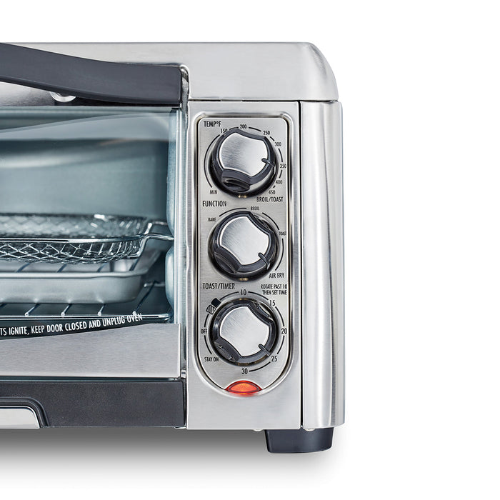 Hamilton Beach Sure-Crisp Air Fry Toaster Oven:  6-slice, stainless steel | 31323