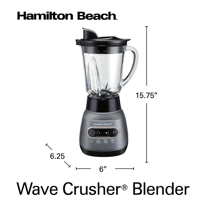 Hamilton Beach 58181 WaveCrush Blender:  800W, 40oz glass jar,  with 40oz pitcher & 20oz jar