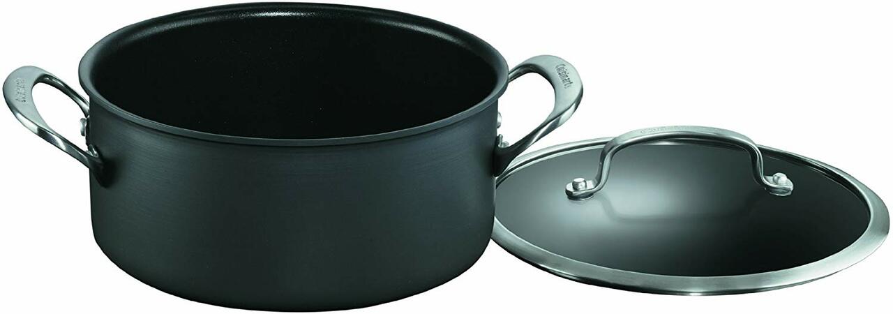 Cuisinart Stock Pot |666-24| 8-quart Hard Anodized with Glass Cover