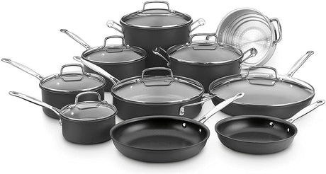 66-17 | Cuisinart Chef's Classic Non-Stick Hard Anodized, 17 Piece Set, Black