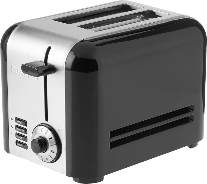 CPT-320 | Cuisinart Toaster 2-slice, brush s/s+ black