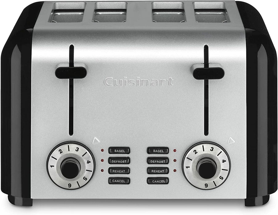 CPT-340UC | Cuisinart Toaster 4-slice, brush s/s+ black