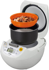 Tiger Rice Cooker: 5.5 cup, multi-function, white | JBV-S10U