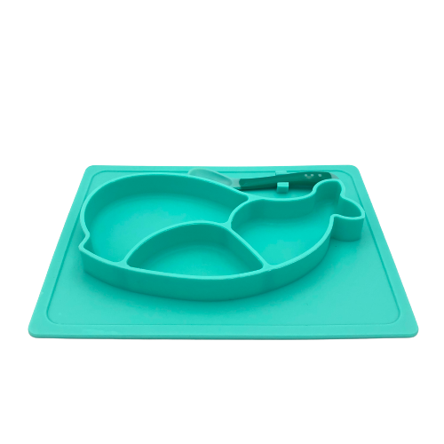 Tootsie B Whale Silicone Sectioned Plate | 05048