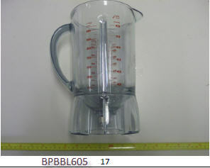 Breville: SP0000474 repl Tritan Plastic Jar (with RED letters) with Blade Assembly for BBL-605XL & BBL-550/600XL