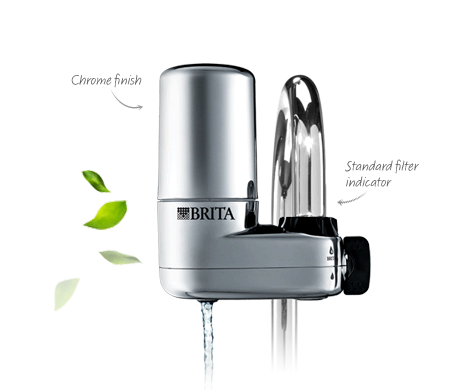 Brita Faucet Mounted Water Filter |635653| 3-stream, Chrome
