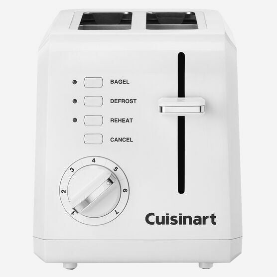 CPT-122C | Cuisinart Toaster 2-slice, compact, white 