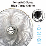 Optimus Wall-Mounted Fan High Velocity 18'' | F-4187