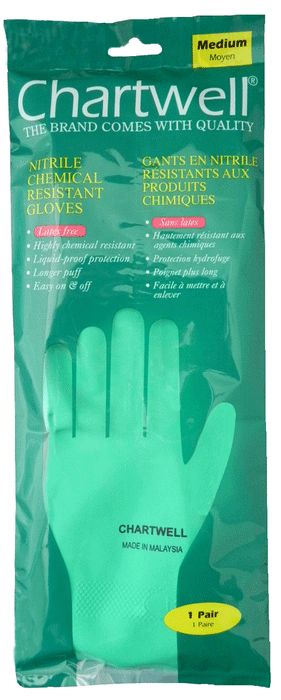 35593 | Chartwell Nitrile Chemical Resistant Glove Medium Size