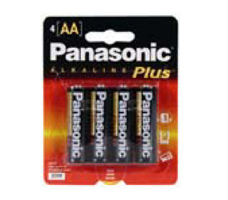 Panasonic: Alkaline Plus Batteries |AM3PA4B| AA (4/pack)