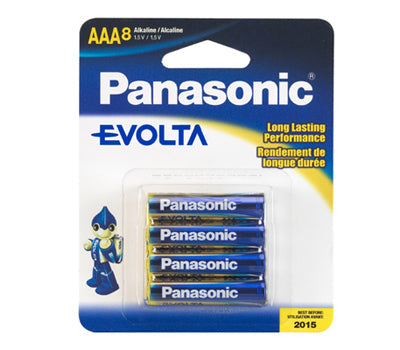 Panasonic: Evolta Batteries |LR03EGA8B| AAA (8/pack)
